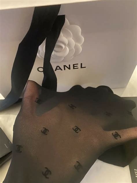 chanel tights white logo|balenciaga tights dupe.